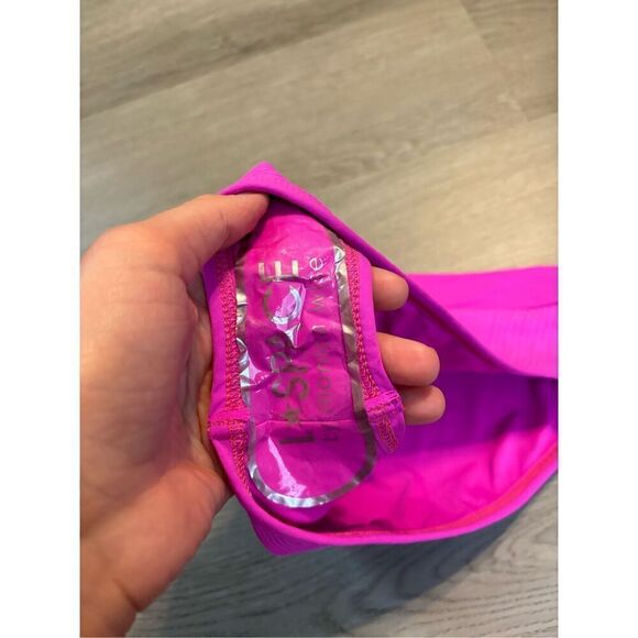 L*Space Hot Pink High Rise Bitsy Cut Bikini Bottoms Sz Large NWT 4 - Picture 3 of 4